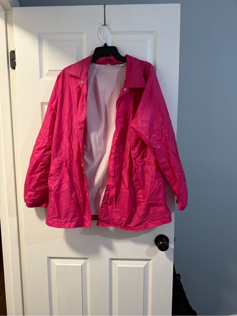 Vintage - Blair Hot Pink Lightweight Bomber Jacket - windbreaker